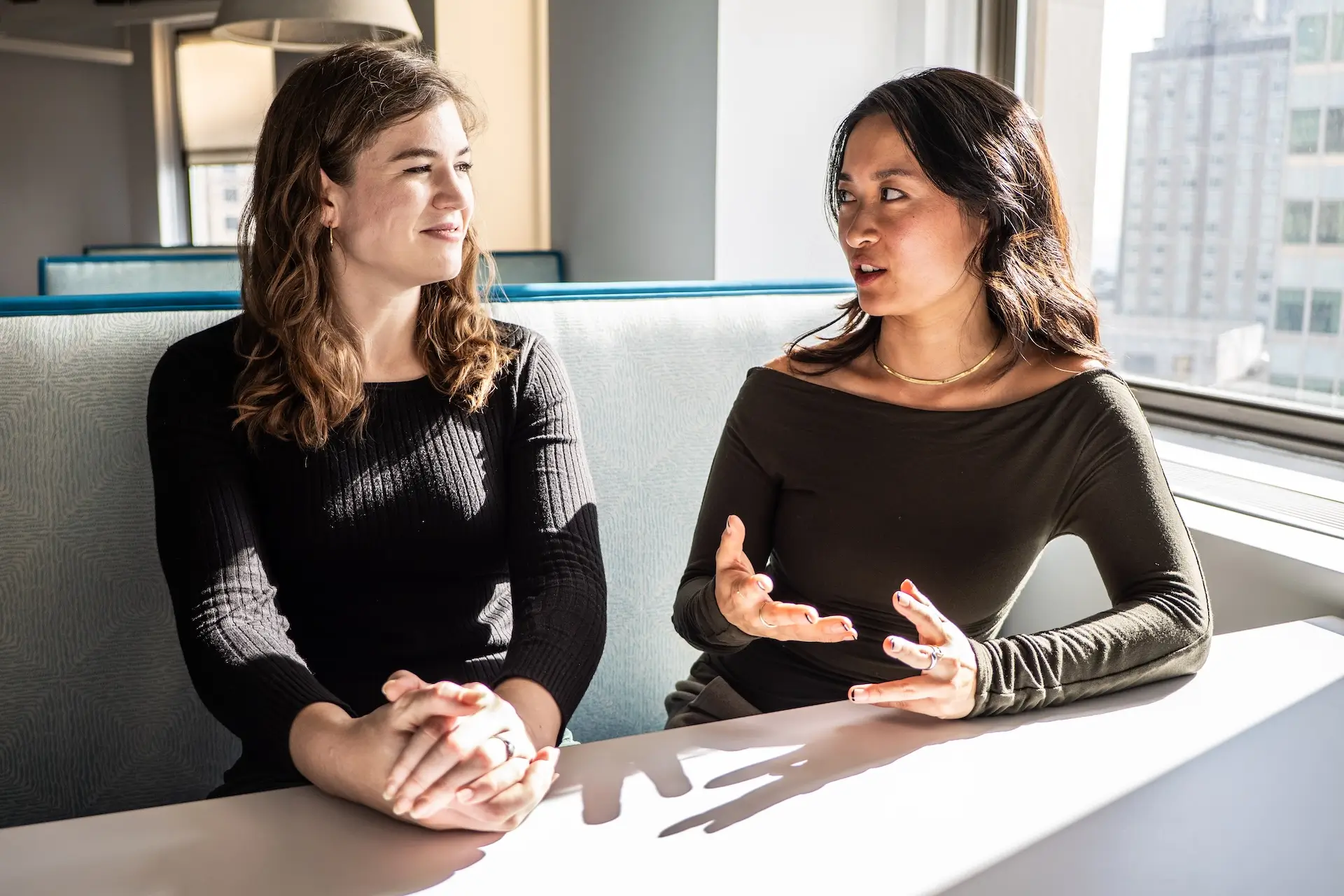 Consultants having a career conversation