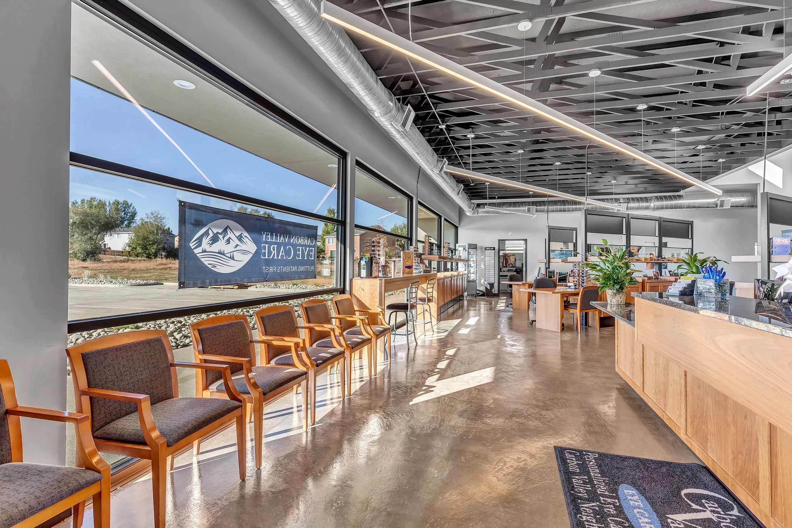 Inside of Carbon Valley Eye Care waiting room