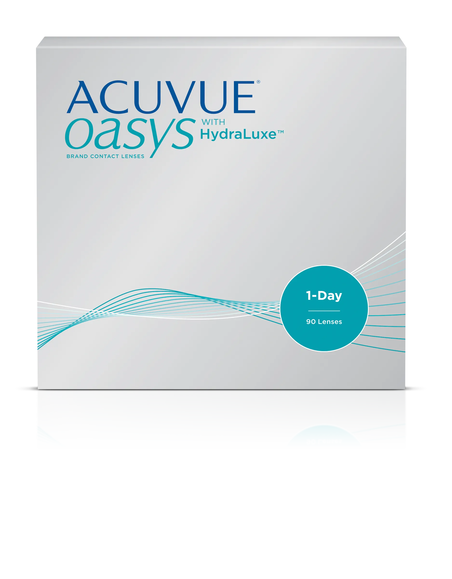 Acuvue Oasus with HydraLuxe contact lenses box