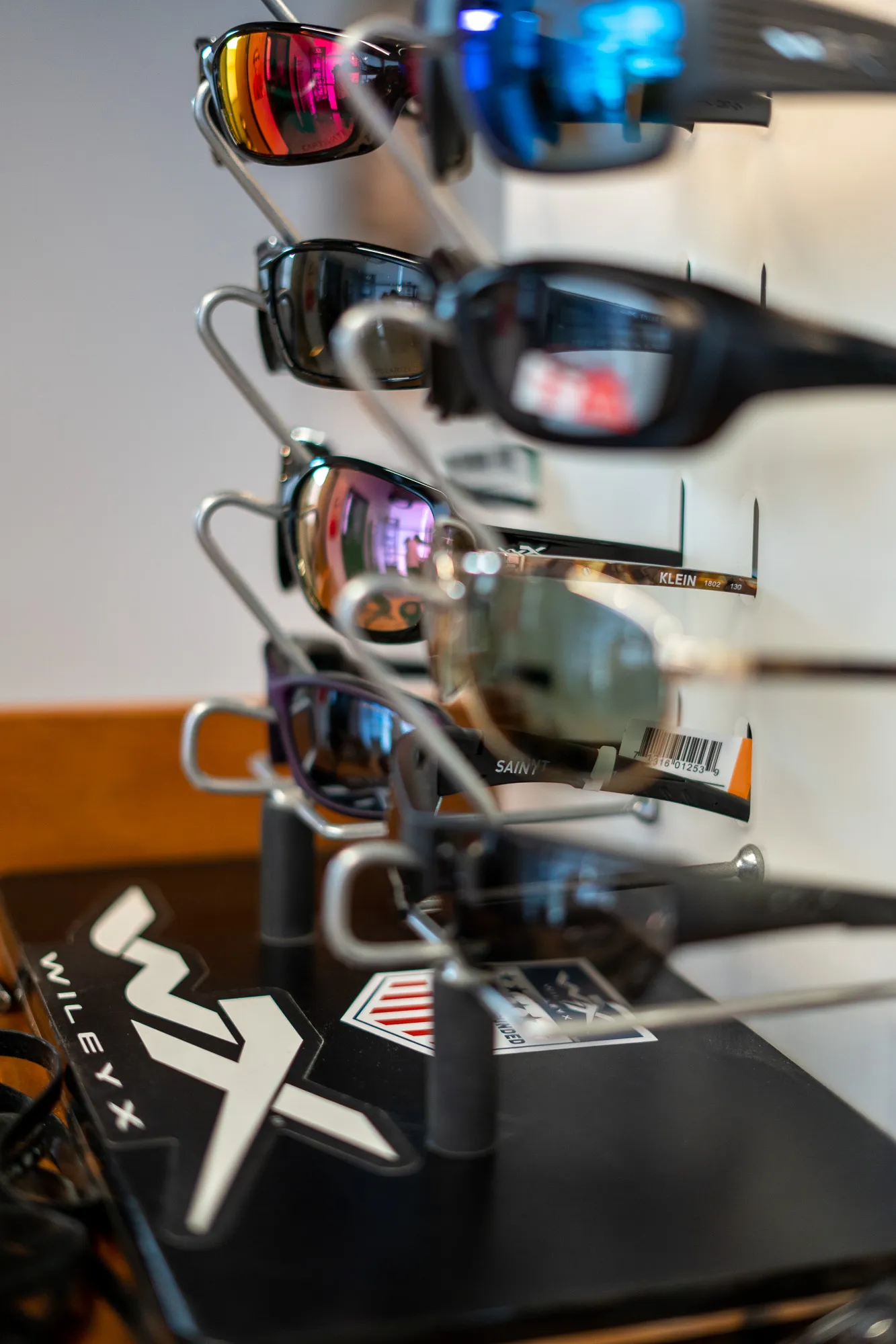 Wileyx glasses on display