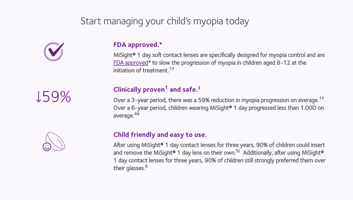 MiSight Info for child's myopia