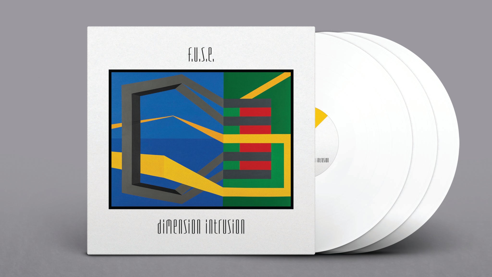 Dimensions (25th Anniversary Edition) box set with white vinyl and prints designed by Matthew Hawtin