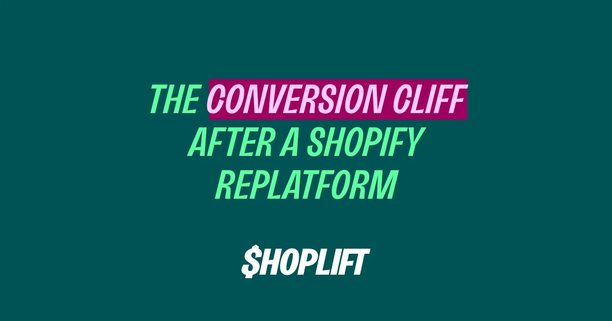 The Conversion Cliff After a Shopify Replatform (And the 90-Day CRO Playbook to Prevent It)