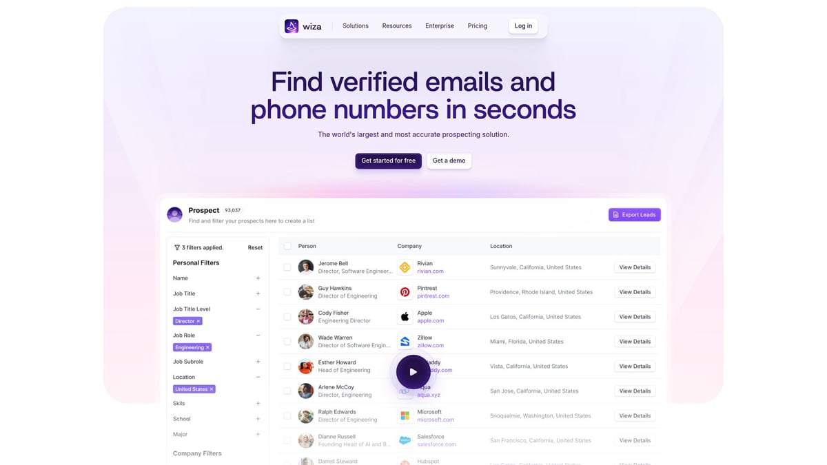 7 Essential LinkedIn Scraper Tools to Boost Leads in 2025 - Wiza