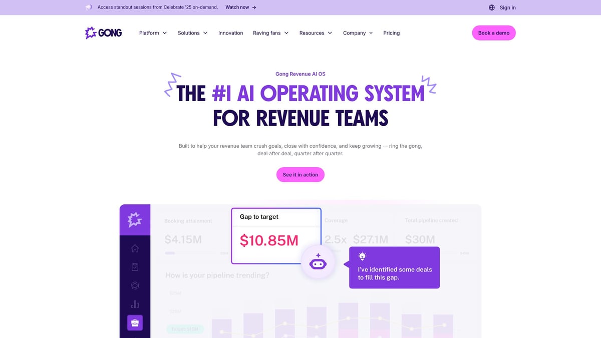 Top 10 AI Sales Tools Transforming Teams in 2025 - Gong
