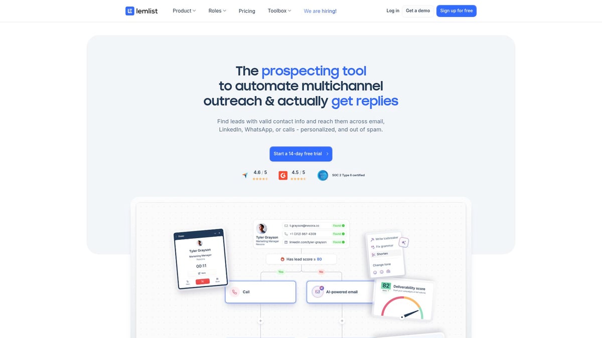 Top 10 AI Sales Tools Transforming Teams in 2025 - Lemlist