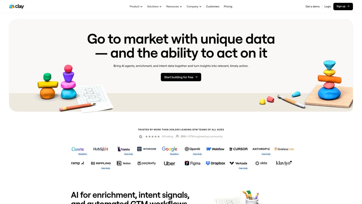 Top 10 AI Sales Tools Transforming Teams in 2025 - Clay