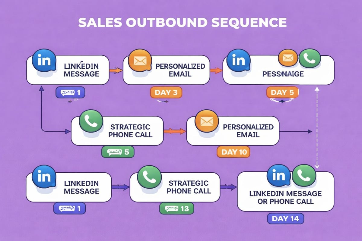 Multi-channel outreach sequence