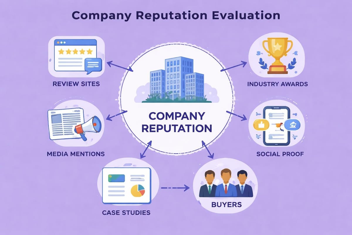 Trust signals in B2B buying process