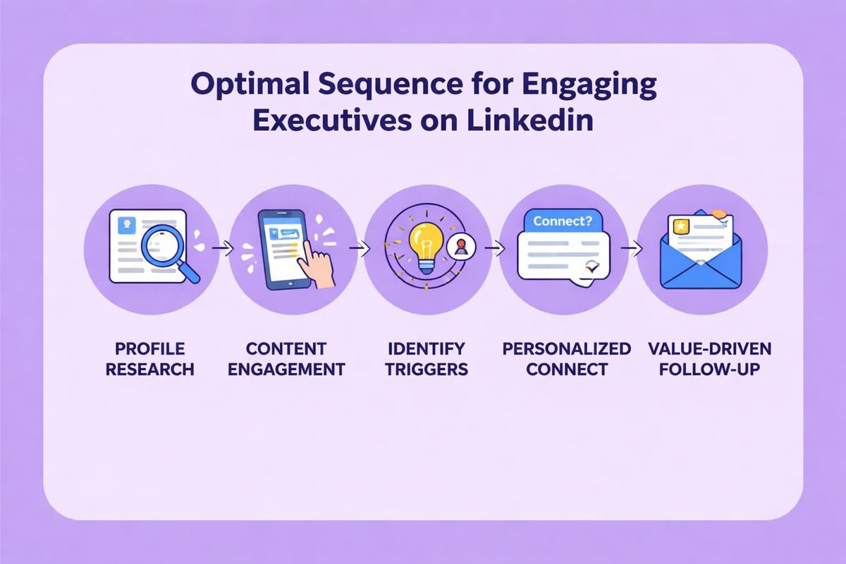 LinkedIn executive engagement timeline