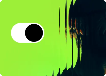 personne sur fond vert