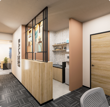 Horizontal’s Interactive Office Lounge Area Designed by Phi Designs