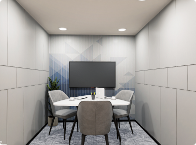 Horizontal’s Courlful Office Dining area Designed by Phi Designs