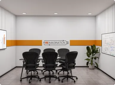 Horizontal’s Courlful Office Dining area Designed by Phi Designs