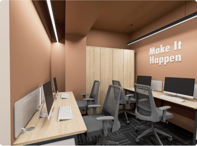 Horizontal’s Formal Office Meeting Room Designed by Phi Designs