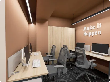 Horizontal’s Formal Office Meeting Room Designed by Phi Designs
