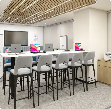 Horizontal’s Interactive Office Lounge Area Designed by Phi Designs