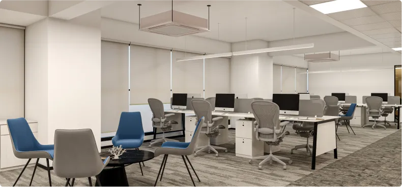 Horizontal’s Inviting Office Reception Area Designed by Phi Designs