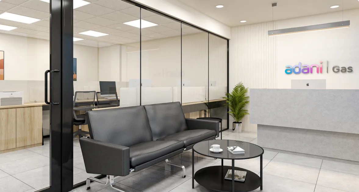 Horizontal’s Welcoming Office Reception Area Designed by Phi Designs