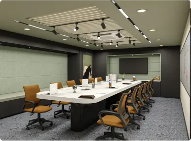 Horizontal’s Courlful Office Dining area Designed by Phi Designs