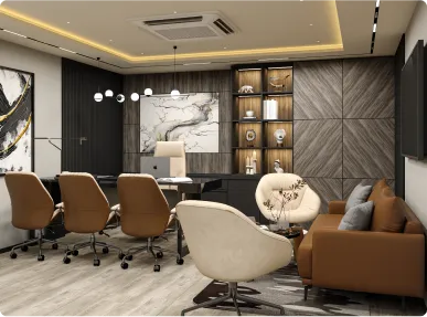 Horizontal’s Formal Office Meeting Room Designed by Phi Designs
