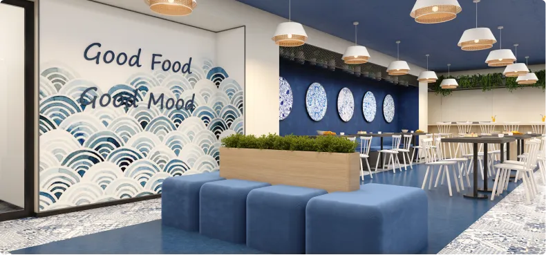 Horizontal’s Inviting Office Reception Area Designed by Phi Designs