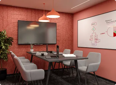 Horizontal’s Courlful Office Dining area Designed by Phi Designs