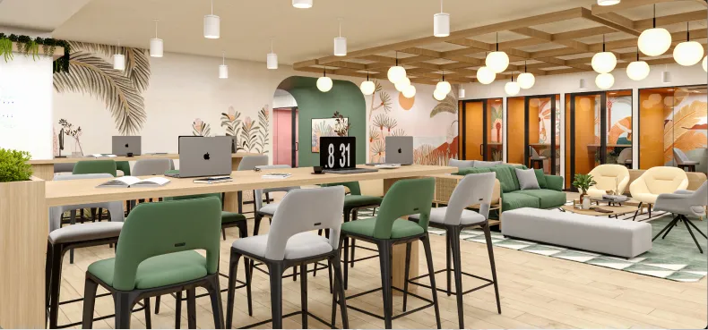 Horizontal’s Stylish Office Flexi Desk Designed by Phi Designs