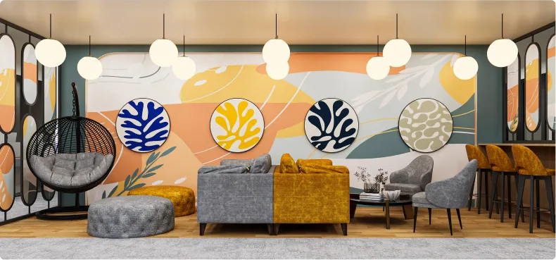 Horizontal’s Inviting Office Reception Area Designed by Phi Designs