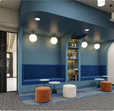 Horizontal’s Interactive Office Lounge Area Designed by Phi Designs