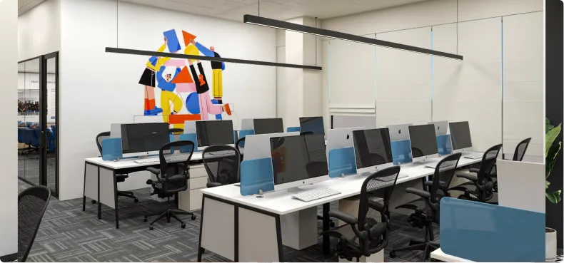 Horizontal’s Stylish Office Flexi Desk Designed by Phi Designs