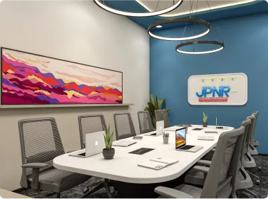 Horizontal’s Courlful Office Dining area Designed by Phi Designs