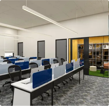 Horizontal’s Interactive Office Lounge Area Designed by Phi Designs