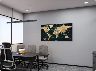 Horizontal’s Courlful Office Dining area Designed by Phi Designs