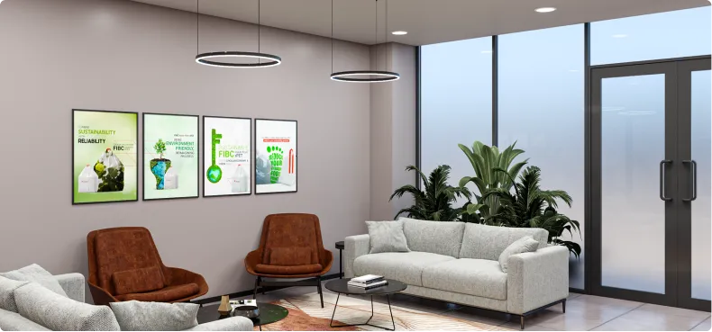 Horizontal’s Inviting Office Reception Area Designed by Phi Designs