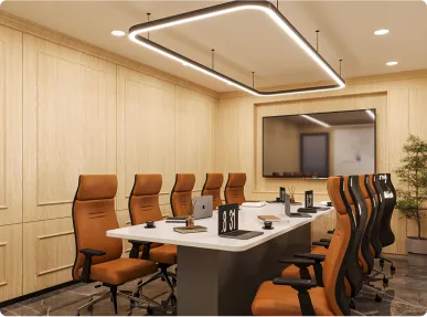 Horizontal’s Courlful Office Dining area Designed by Phi Designs