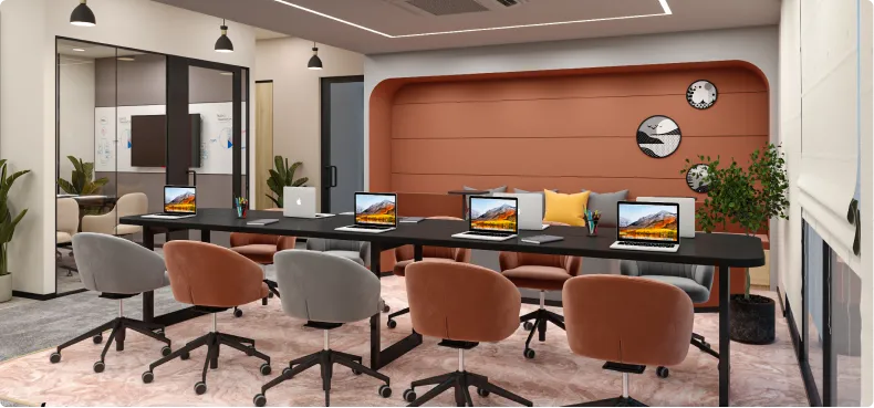 Horizontal’s Inviting Office Reception Area Designed by Phi Designs