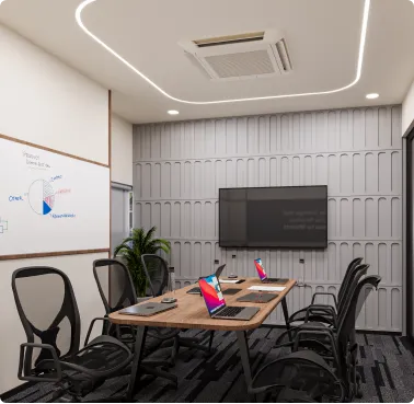 Horizontal’s Bright Office Meeting Room Designed by Phi Designs