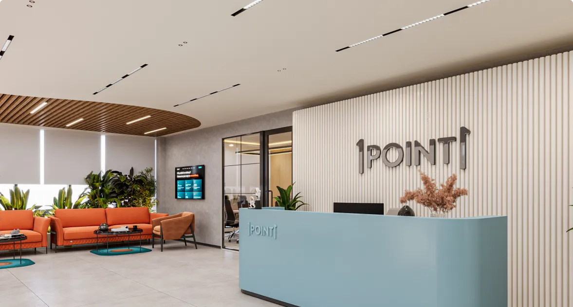 Horizontal’s Welcoming Office Reception Area Designed by Phi Designs