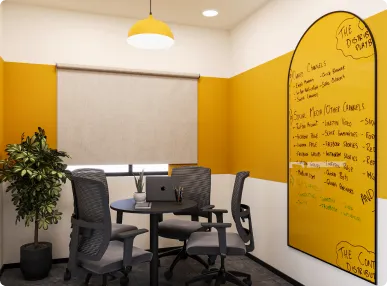 Horizontal’s Courlful Office Dining area Designed by Phi Designs