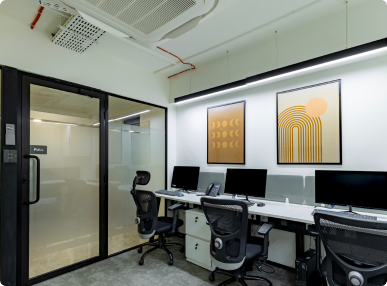 Horizontal’s Courlful Office Dining area Designed by Phi Designs