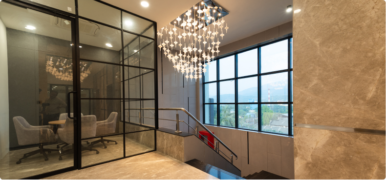 Horizontal’s Inviting Office Reception Area Designed by Phi Designs
