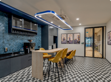 Soho Dragon’s Pinnacle Office Conference Room Designed by Phi Designs