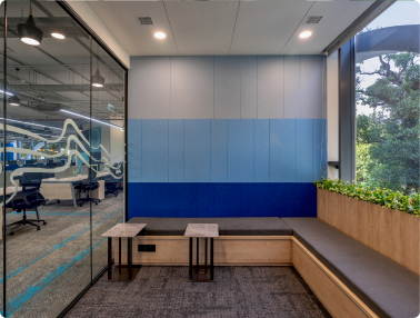 Soho Dragon’s Inviting Office Lounge Area Designed by Phi Designs