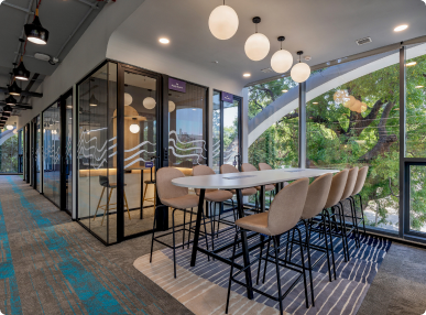 Soho Dragon’s Pinnacle Office Conference Room Designed by Phi Designs