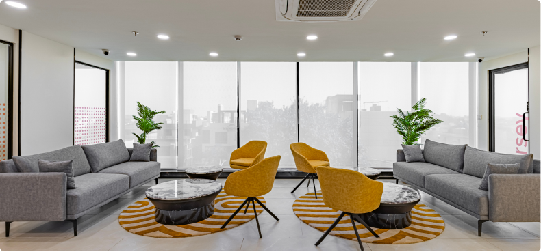 Horizontal’s Inviting Office Reception Area Designed by Phi Designs