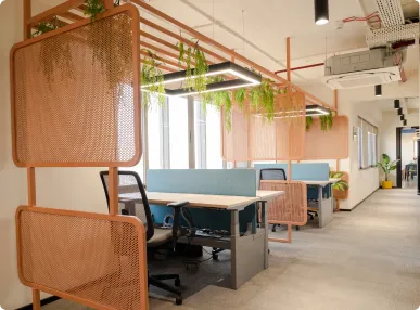Horizontal’s Courlful Office Dining area Designed by Phi Designs