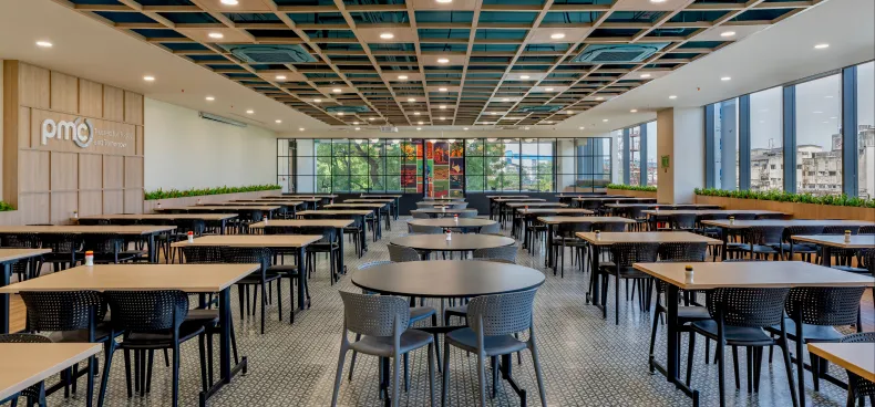 Spacious Office Conference Room Designed by Phi Designs Office Interior Designers.