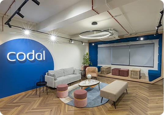 Professional Office Flexi Desk Designed by Phi Designs Office Interior Designers.