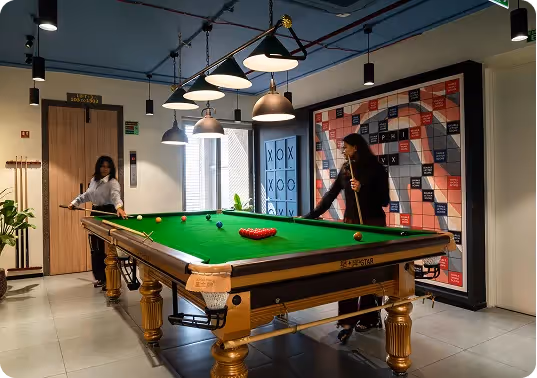 Sophisticated Office Dining Area Designed by Phi Designs Office Interior Designers.